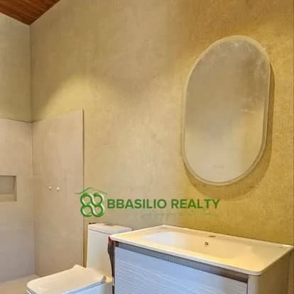 Finished bathroom with vanity