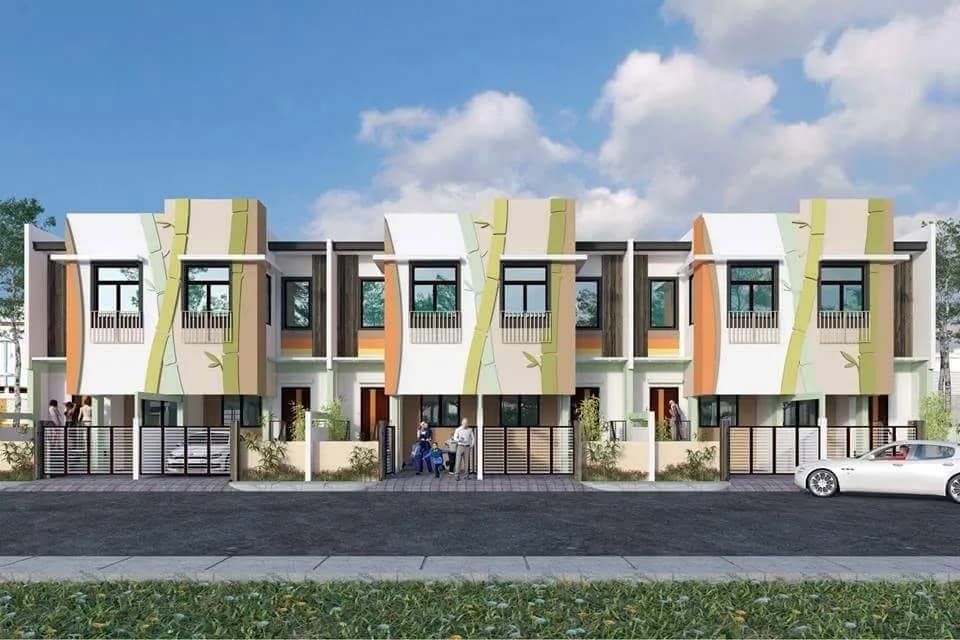 Modern townhouse development