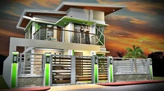 Modern single-detached home at dusk